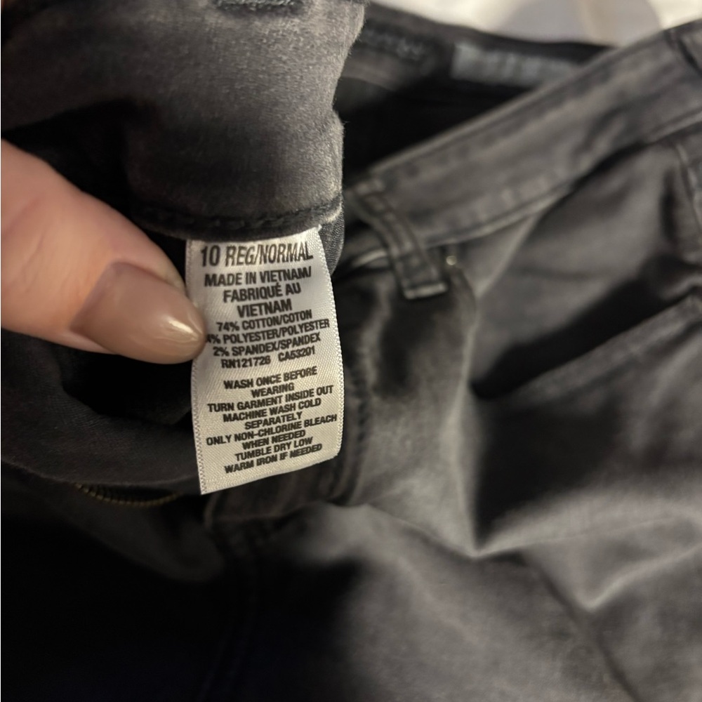 Aeropostale High Waisted Size 10 Reg Black Jeggings - Picture 3 of 4